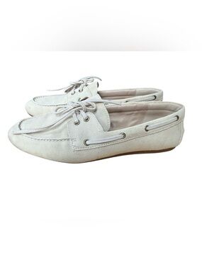 Lucky Brand Suede Boat Shoes in Light Beige Size 7